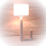 Lampada Portalibro paralume cilindro