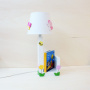 Lampada Portalibro in Legno [bianca-paralume cono]