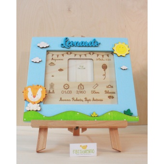 Quadretto nascita con foto