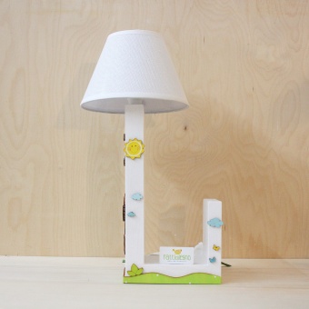Lampada portalibro tema Savana