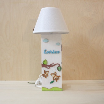 Lampada portalibro tema Savana