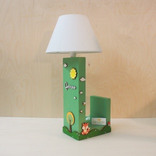 Lampada Portalibro a Tema Bosco