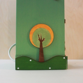 Lampada Portalibro a Tema Bosco