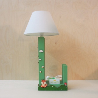 Lampada Portalibro a Tema Bosco