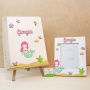 Album fotografico con nome in legno