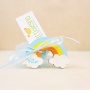 Arcobaleno con calamita, formina in legno