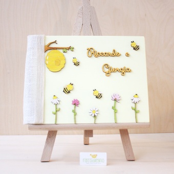Album portafoto alveare api fiori